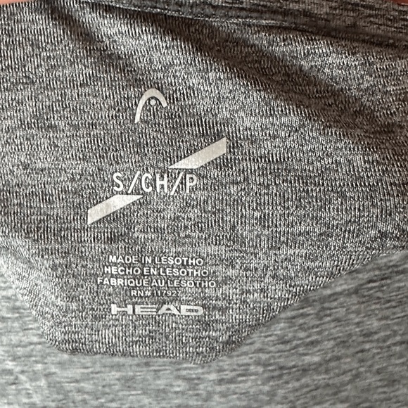 Head Women’s V-Neck Cutout Back Long Sleeve Athletic Shirt hi-low waist sz small - Picture 4 of 6